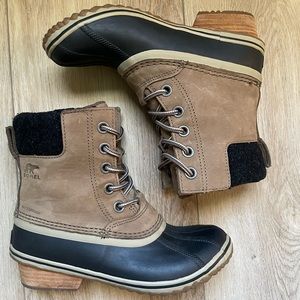 Sorel Slimpack Lace II Duck Boots NL3058-245 Women’s Size 7
